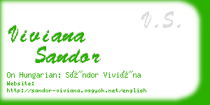 viviana sandor business card